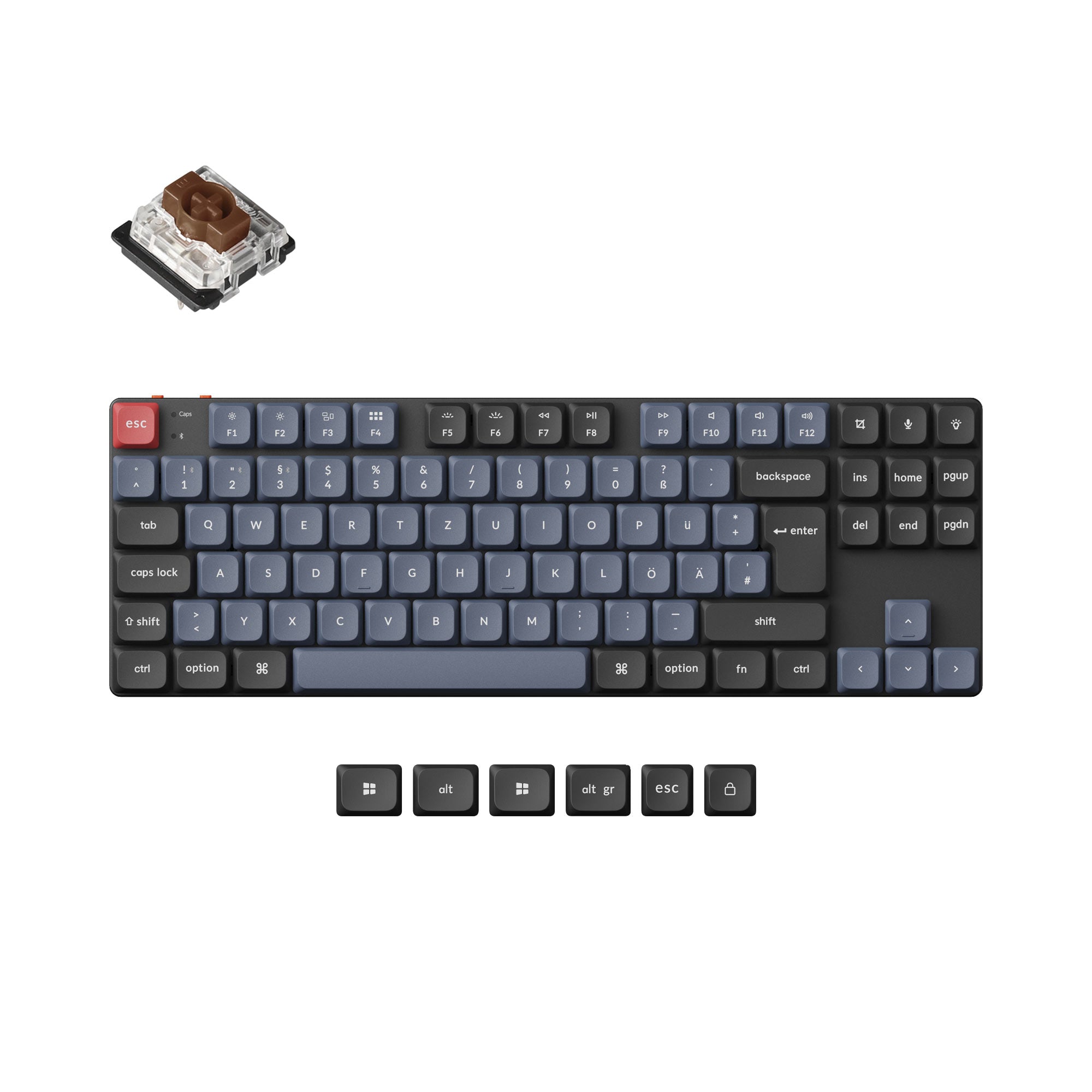 Keychron K1 Pro QMK/VIA Wireless Custom Mechanical Keyboard ISO Layout Collection - Image 20