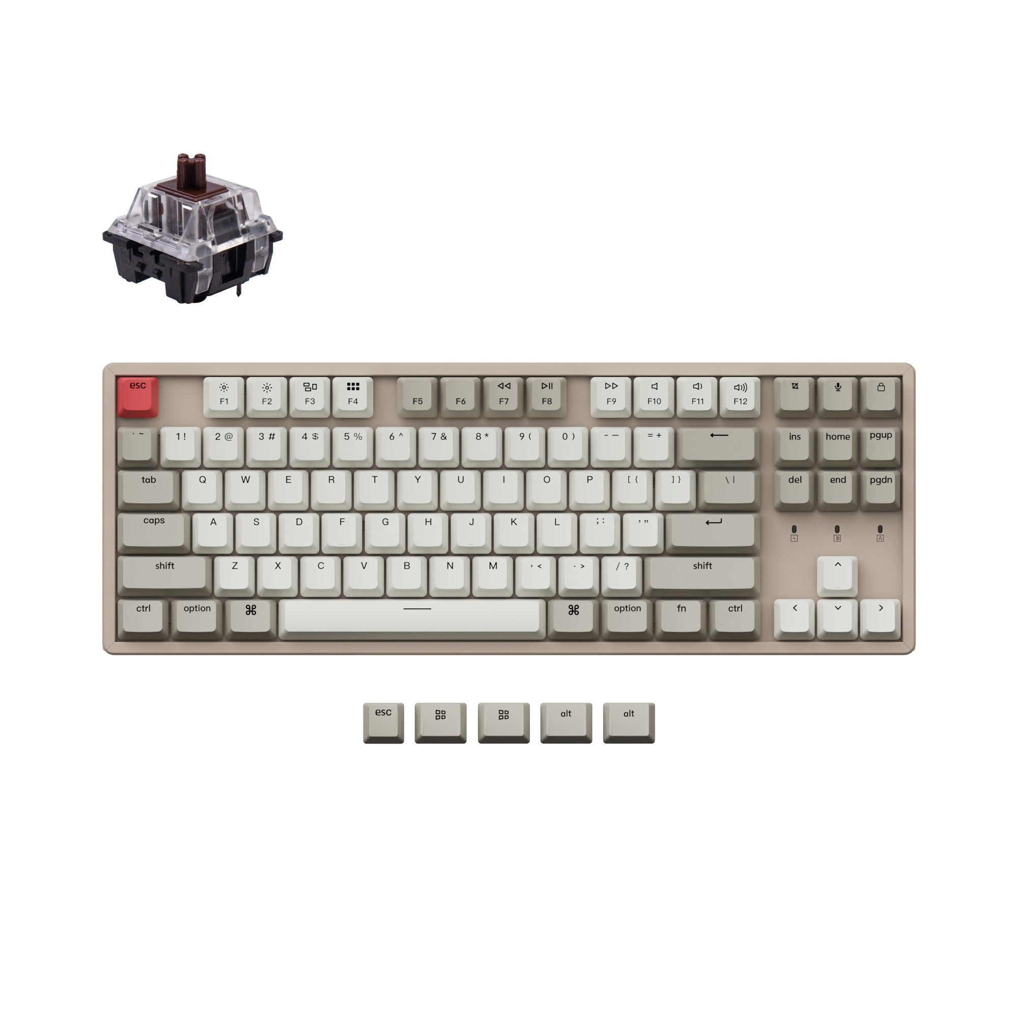 Keychron K8 Non-Backlight Wireless Mechanical Keyboard - Image 6